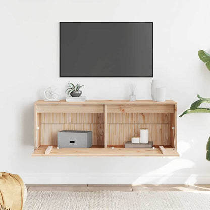 vidaXL Wandschrank 100x30x35 cm Massivholz Kiefer