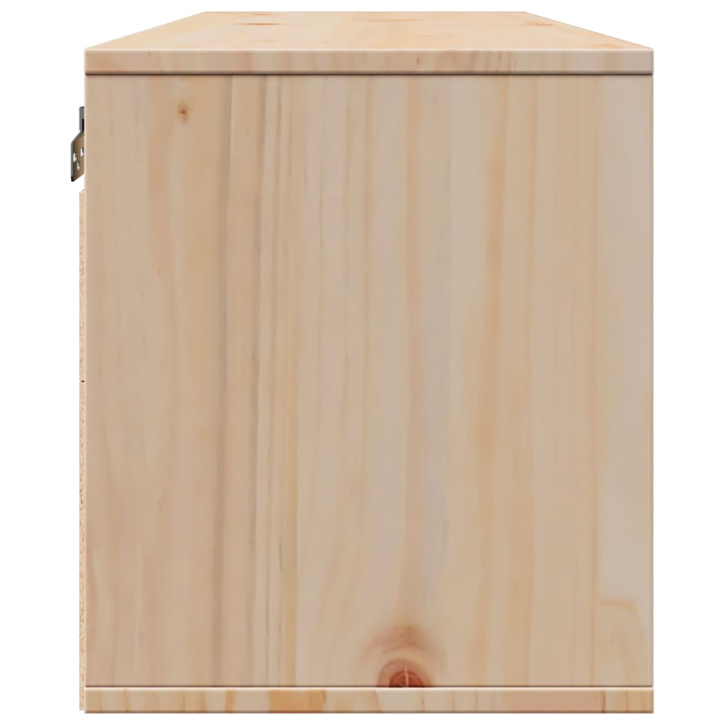 vidaXL Wandschrank 100x30x35 cm Massivholz Kiefer
