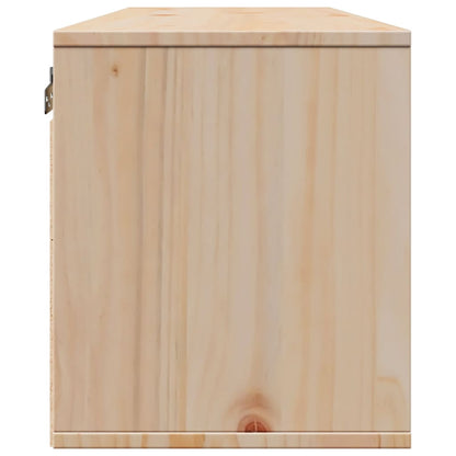 vidaXL Wandschrank 100x30x35 cm Massivholz Kiefer