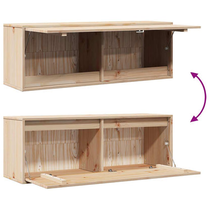 vidaXL Wandschrank 100x30x35 cm Massivholz Kiefer