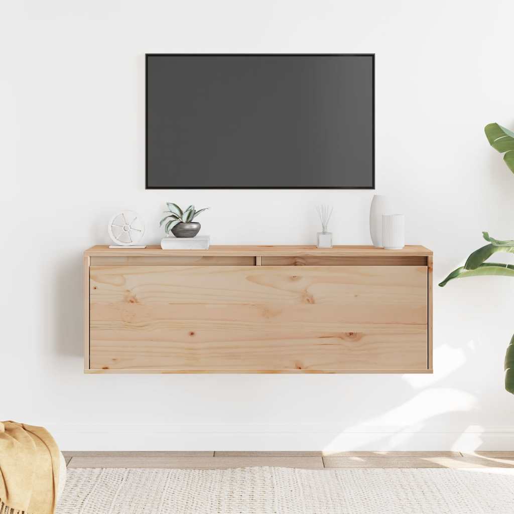 vidaXL Wandschrank 100x30x35 cm Massivholz Kiefer