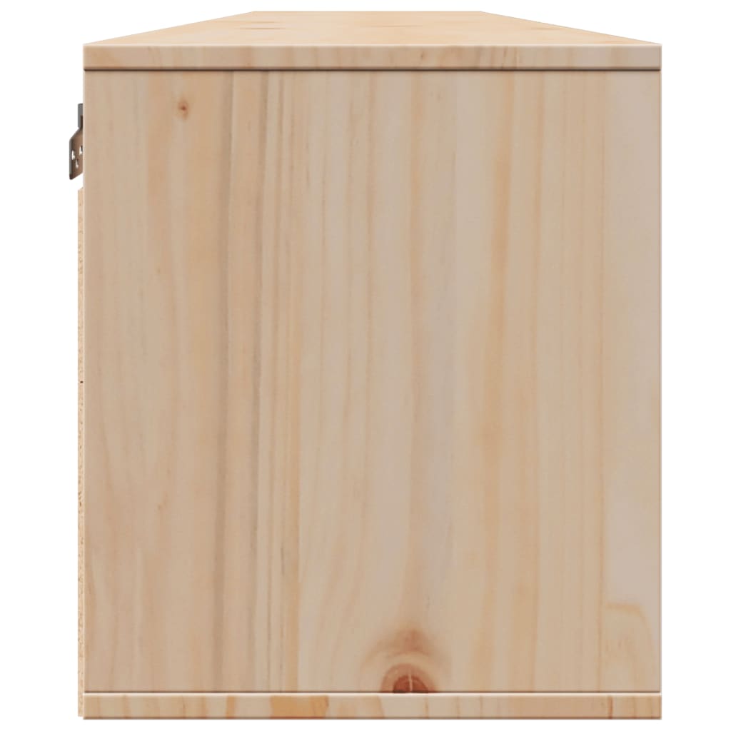 vidaXL Armoires murales 2 pcs 100x30x35 cm Bois de pin massif