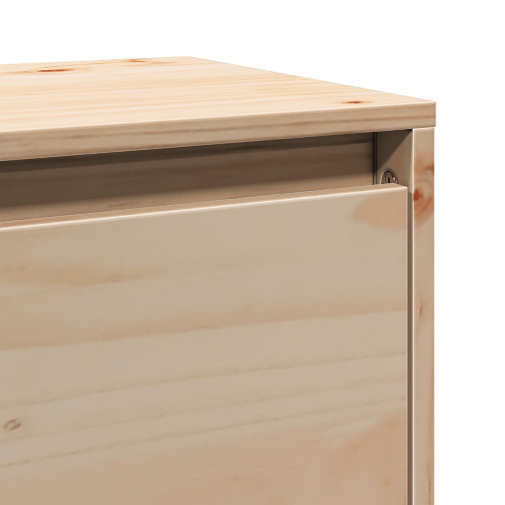 vidaXL Armoires murales 2 pcs 100x30x35 cm Bois de pin massif