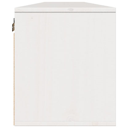 vidaXL Wandschränke 2 Stk. Weiß 100x30x35 cm Massivholz Kiefer