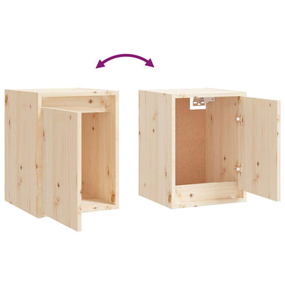 vidaXL Wandschrank 30x30x40 cm Massivholz Kiefer