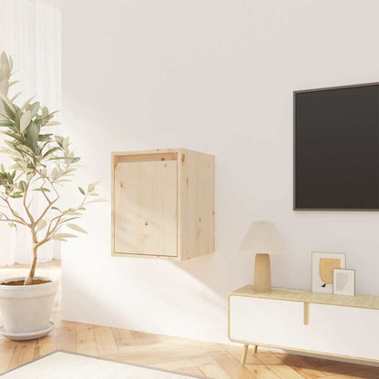 vidaXL Wandschrank 30x30x40 cm Massivholz Kiefer
