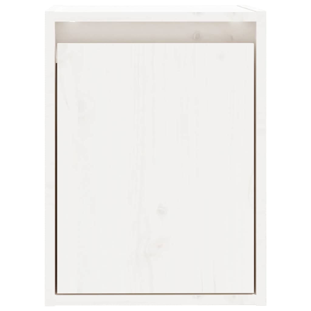 vidaXL Wandschränke 2 Stk. Weiß 30x30x40 cm Massivholz Kiefer