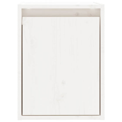 vidaXL Wandschränke 2 Stk. Weiß 30x30x40 cm Massivholz Kiefer
