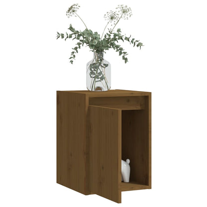 vidaXL Armoire murale marron miel 30x30x40 cm Bois de pin massif