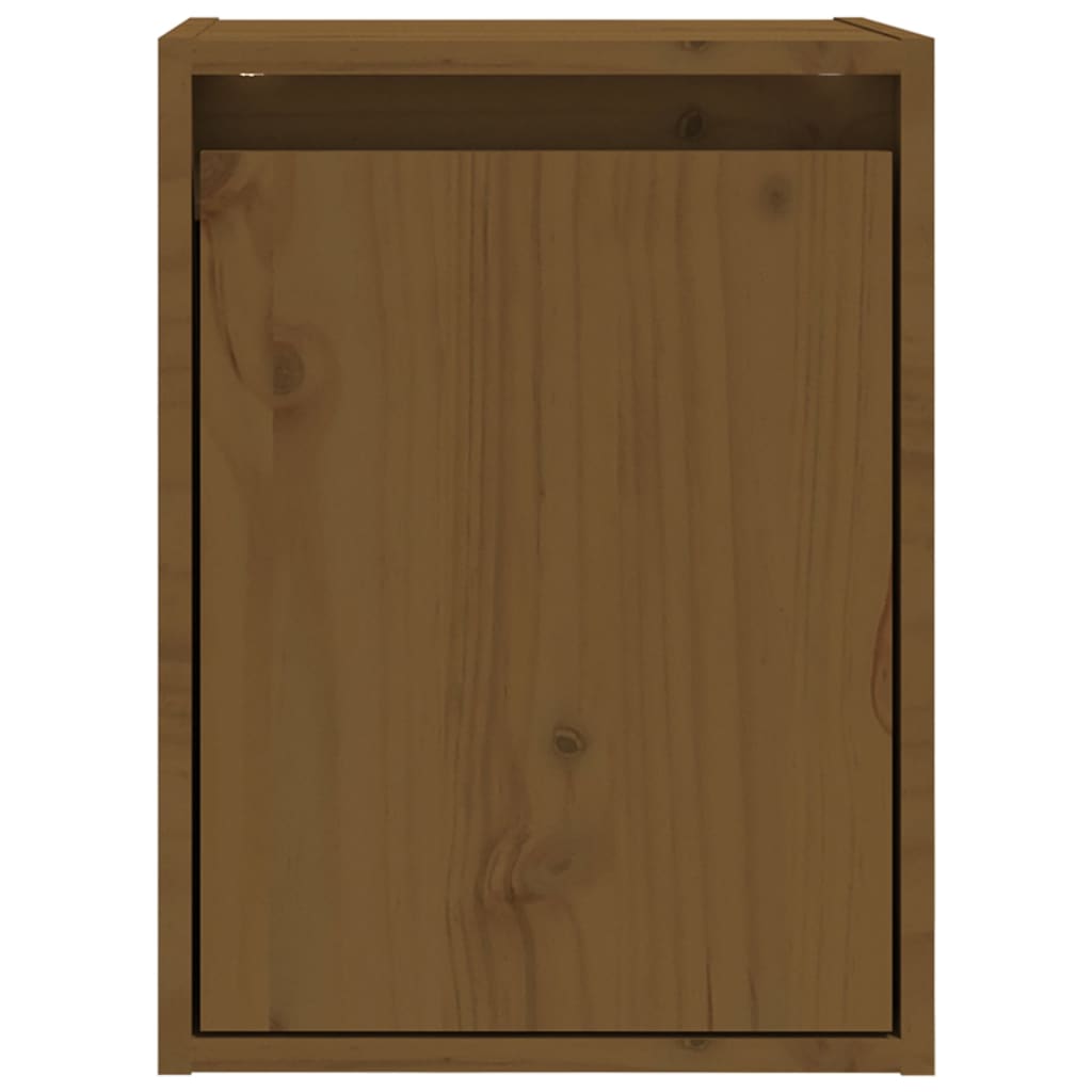 vidaXL Armoire murale marron miel 30x30x40 cm Bois de pin massif