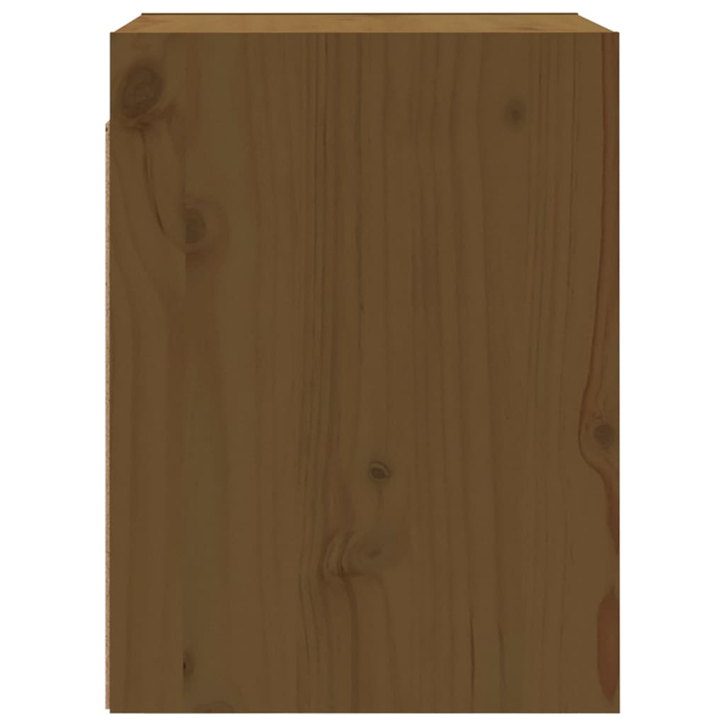 vidaXL Armoire murale marron miel 30x30x40 cm Bois de pin massif
