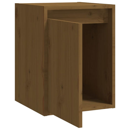 vidaXL Armoire murale marron miel 30x30x40 cm Bois de pin massif