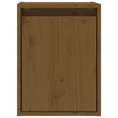vidaXL Armoires murales 2 pcs Marron miel 30x30x40 cm Bois de pin massif