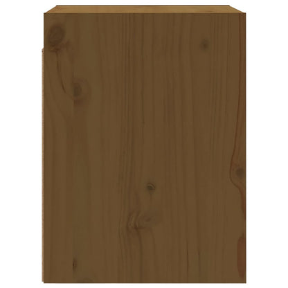 vidaXL Armoires murales 2 pcs Marron miel 30x30x40 cm Bois de pin massif