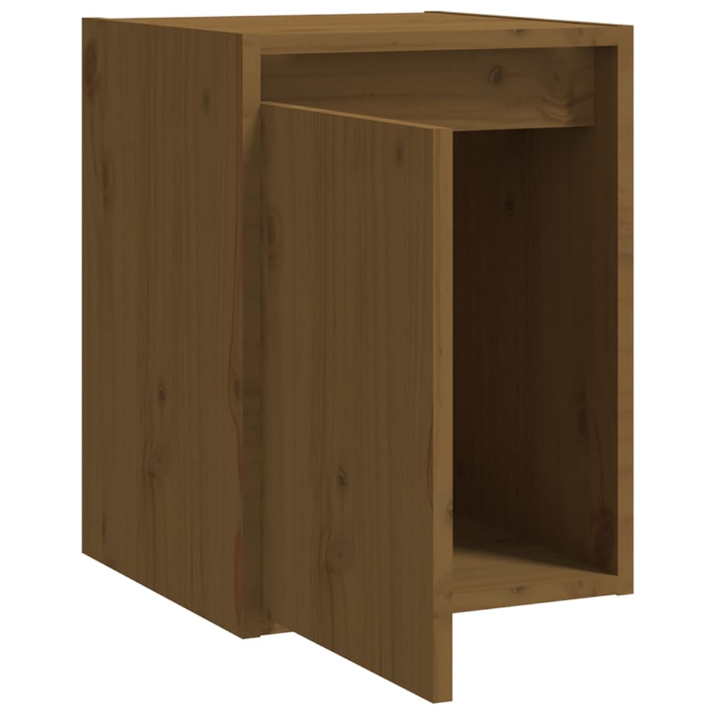 vidaXL Armoires murales 2 pcs Marron miel 30x30x40 cm Bois de pin massif