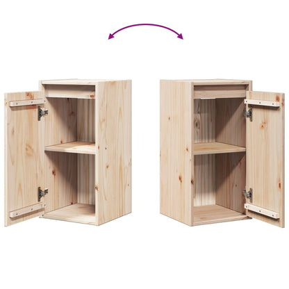 vidaXL Meubles hauts 2 pcs 30x30x60 cm Bois de pin massif