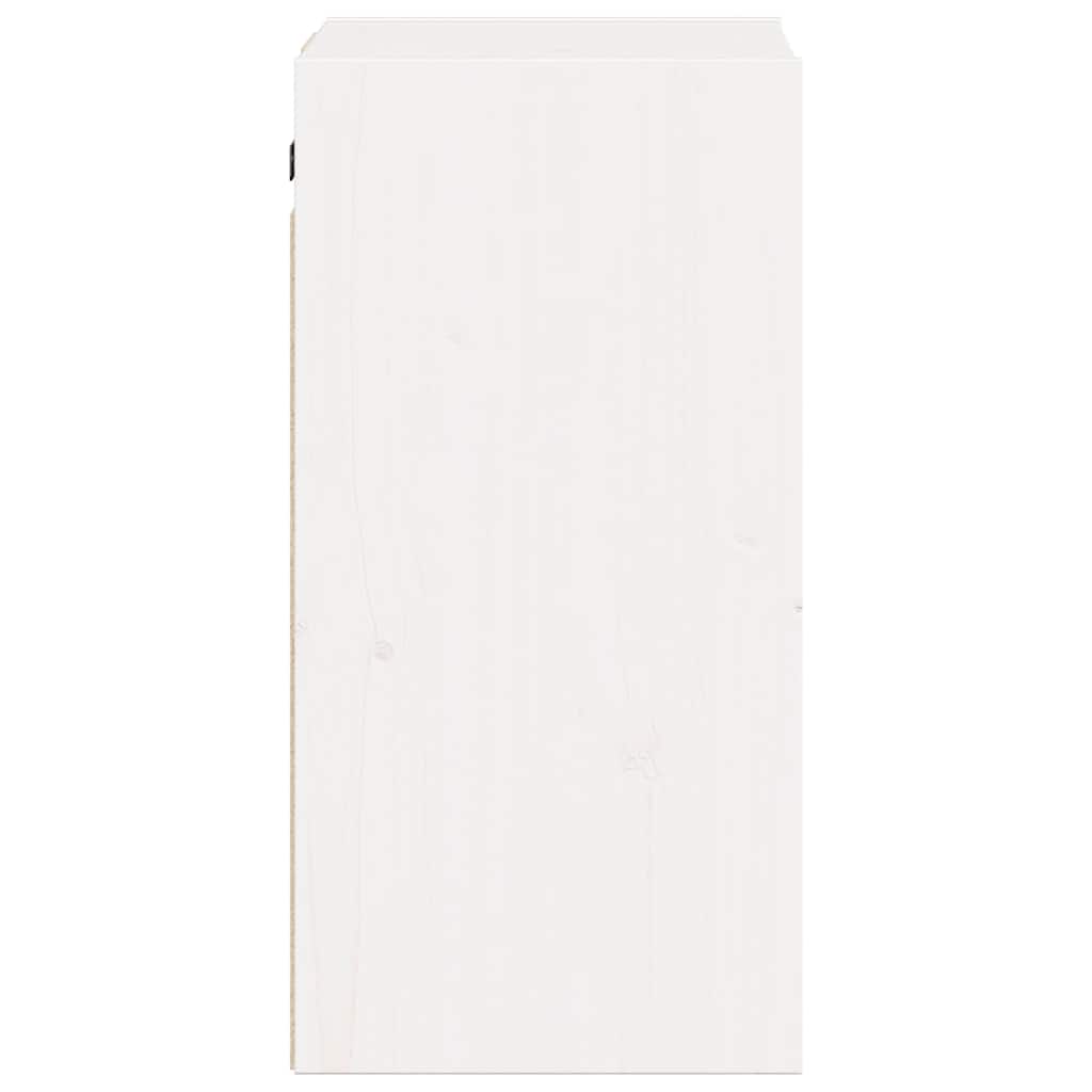 Wandschrank Weiß 30x30x60 cm Massivholz Kiefer