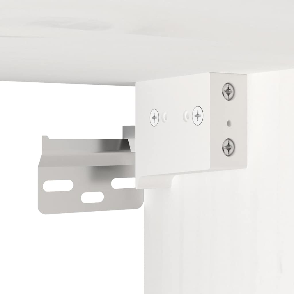 Wandschrank Weiß 30x30x60 cm Massivholz Kiefer