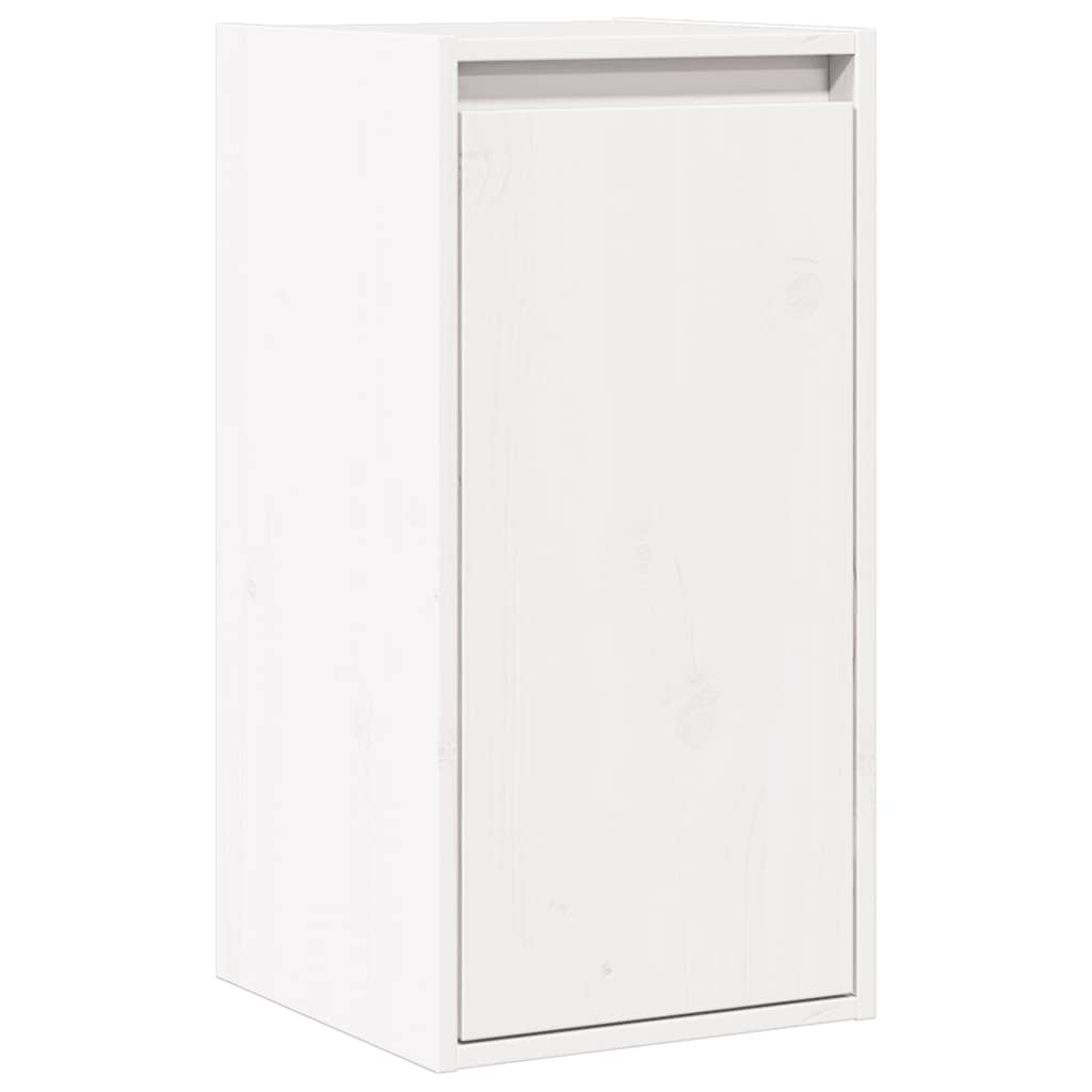 vidaXL Wandschränke 2 Stk. Weiß 30x30x60 cm Massivholz Kiefer