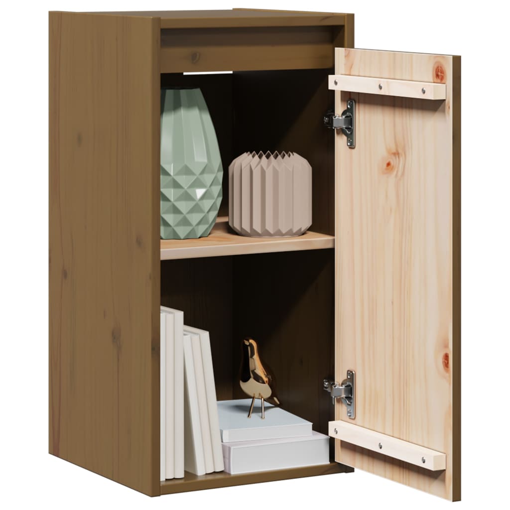 vidaXL Wandschrank Honigbraun 30x30x60 cm Massivholz Kiefer
