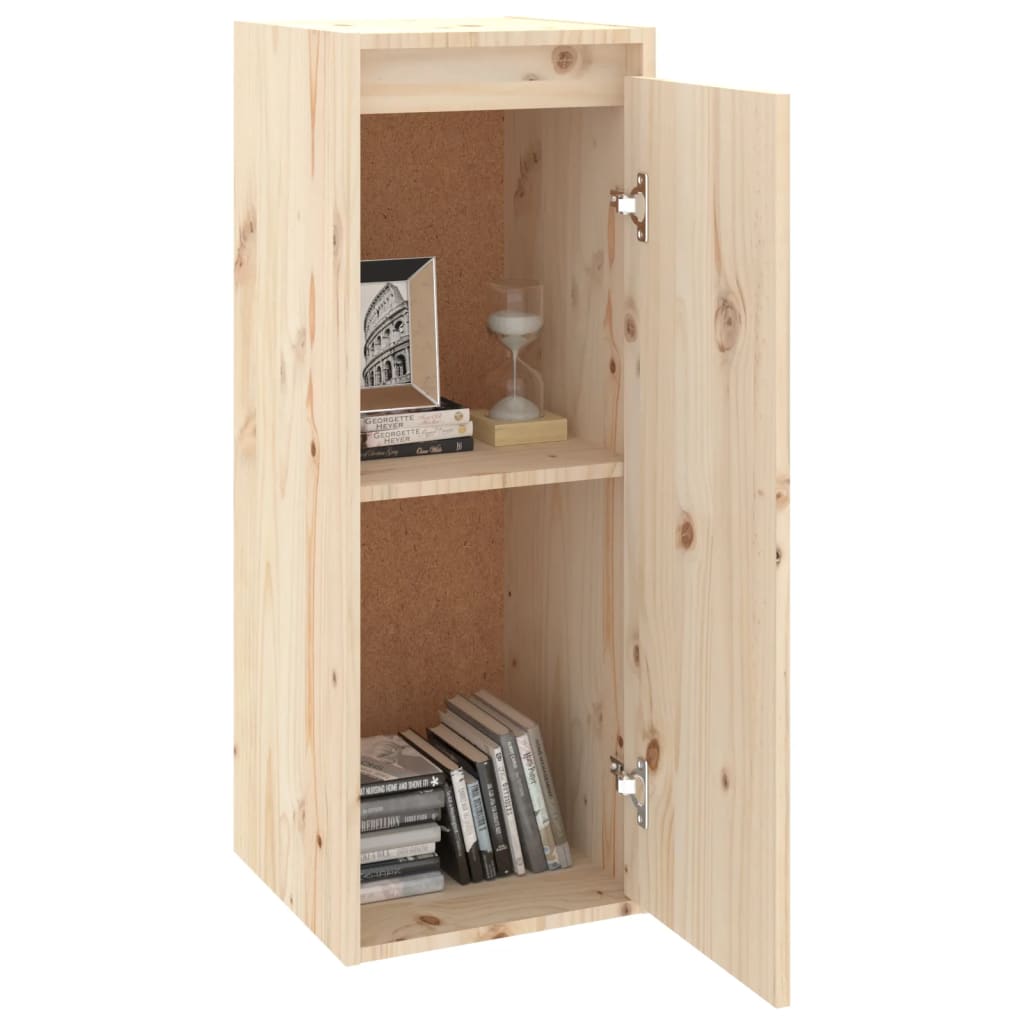 vidaXL Wandschrank 30x30x80 cm Massivholz Kiefer