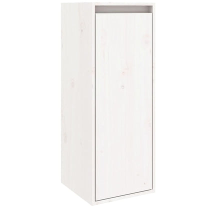 vidaXL Wandschrank Weiß 30x30x80 cm Massivholz Kiefer