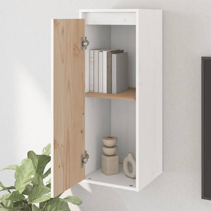 vidaXL Wandschrank Weiß 30x30x80 cm Massivholz Kiefer