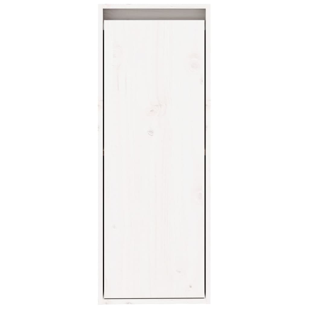vidaXL Wandschrank Weiß 30x30x80 cm Massivholz Kiefer