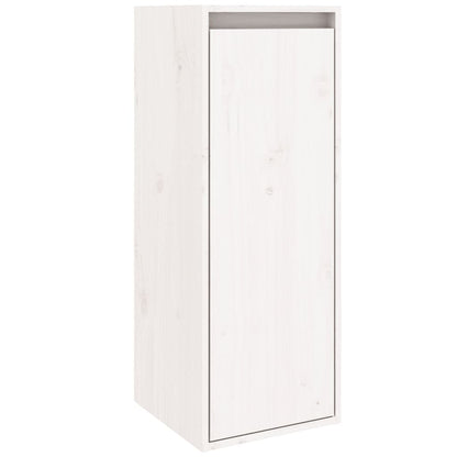vidaXL Wandschränke 2 Stk. Weiß 30x30x80 cm Massivholz Kiefer