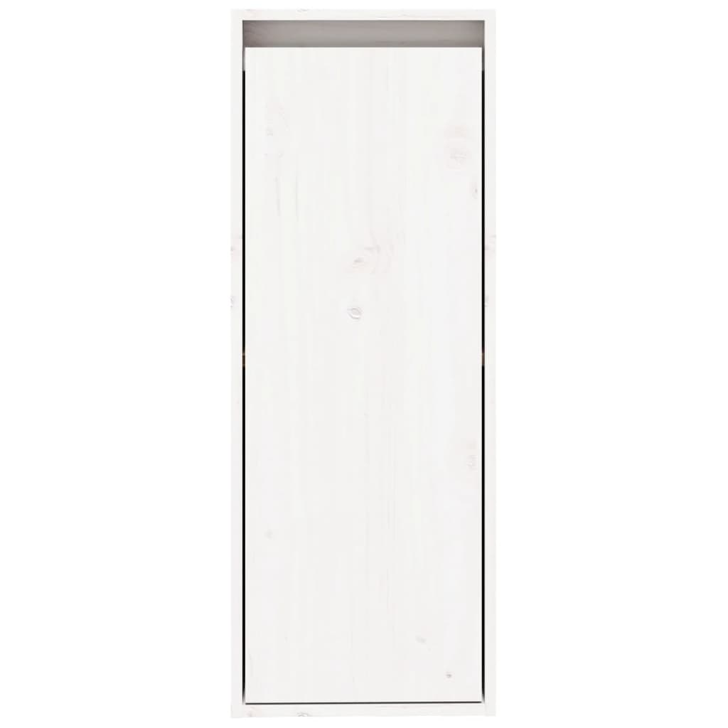 vidaXL Wandschränke 2 Stk. Weiß 30x30x80 cm Massivholz Kiefer
