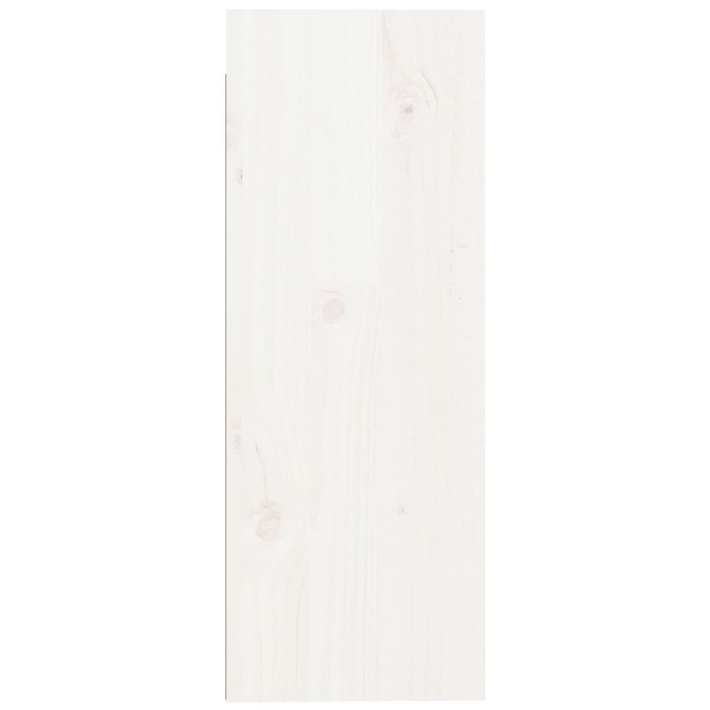 vidaXL Wandschränke 2 Stk. Weiß 30x30x80 cm Massivholz Kiefer