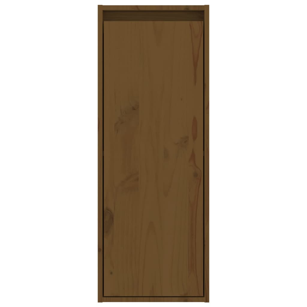vidaXL Wandschränke 2 Stk. Honigbraun 30x30x80 cm Massivholz Kiefer