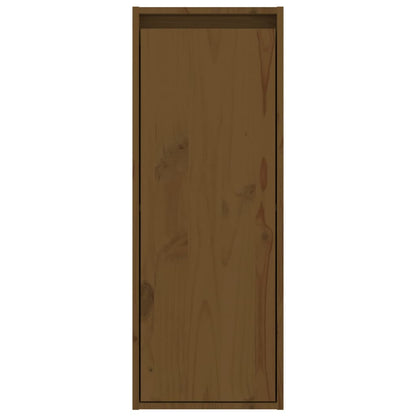 vidaXL Wandschränke 2 Stk. Honigbraun 30x30x80 cm Massivholz Kiefer