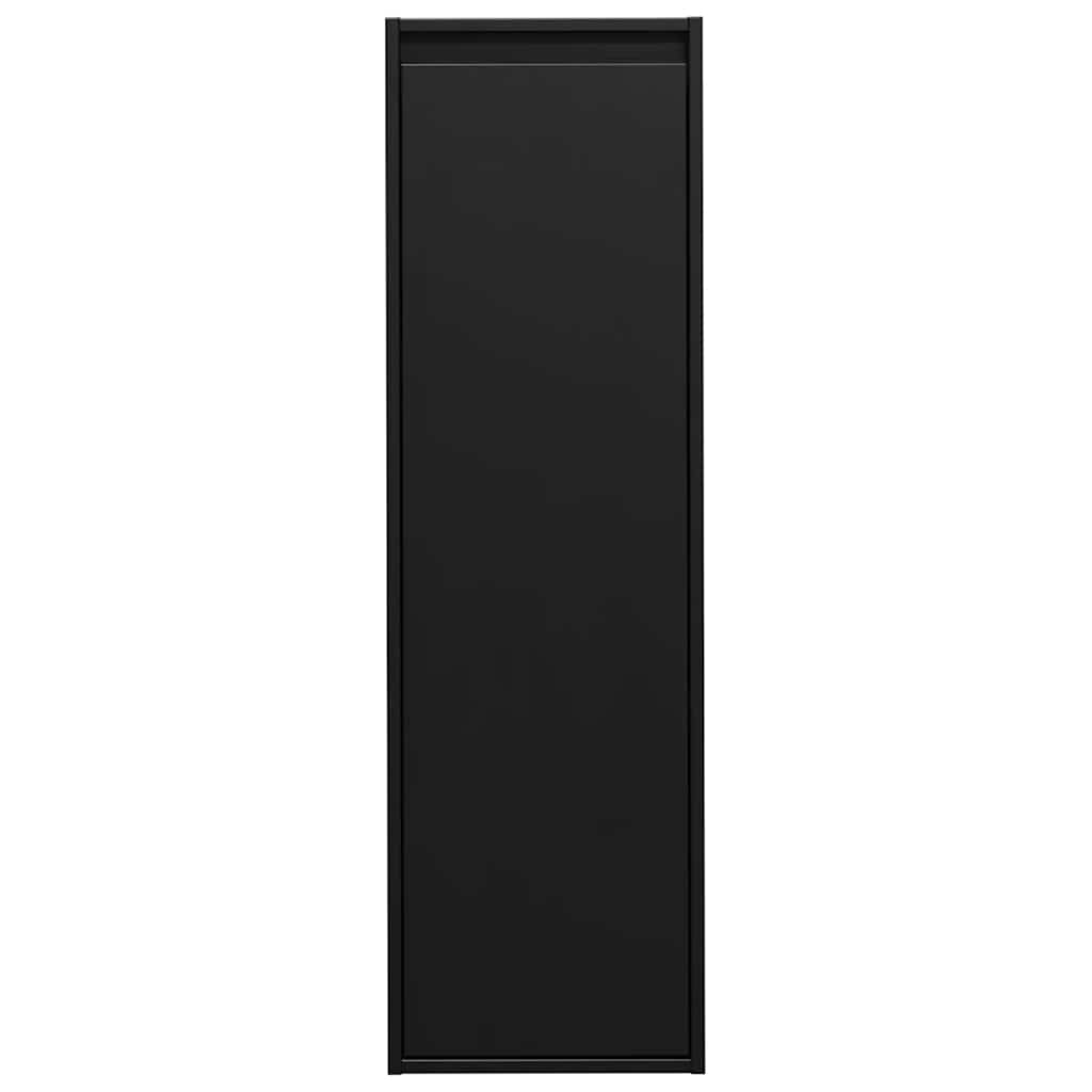 vidaXL Wandschränke 2 Stk. Schwarz 30x30x100 cm Massivholz Kiefer