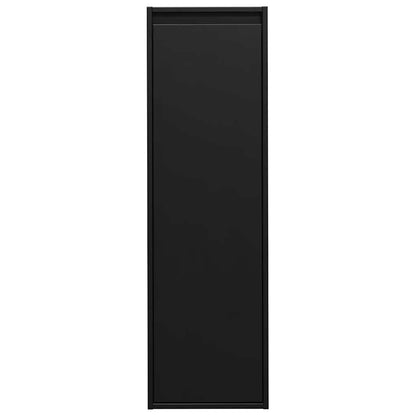 vidaXL Wandschränke 2 Stk. Schwarz 30x30x100 cm Massivholz Kiefer
