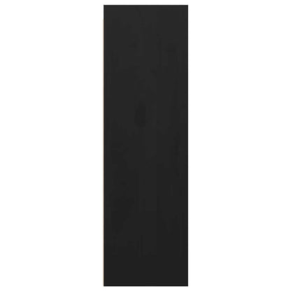 vidaXL Wandschränke 2 Stk. Schwarz 30x30x100 cm Massivholz Kiefer