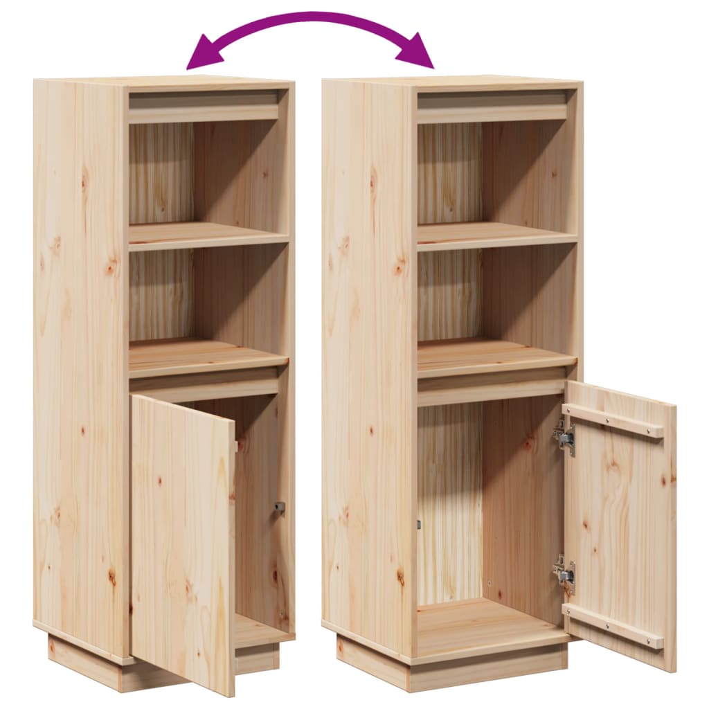 vidaXL Highboard 37x34x110 cm Massivholz Kiefer