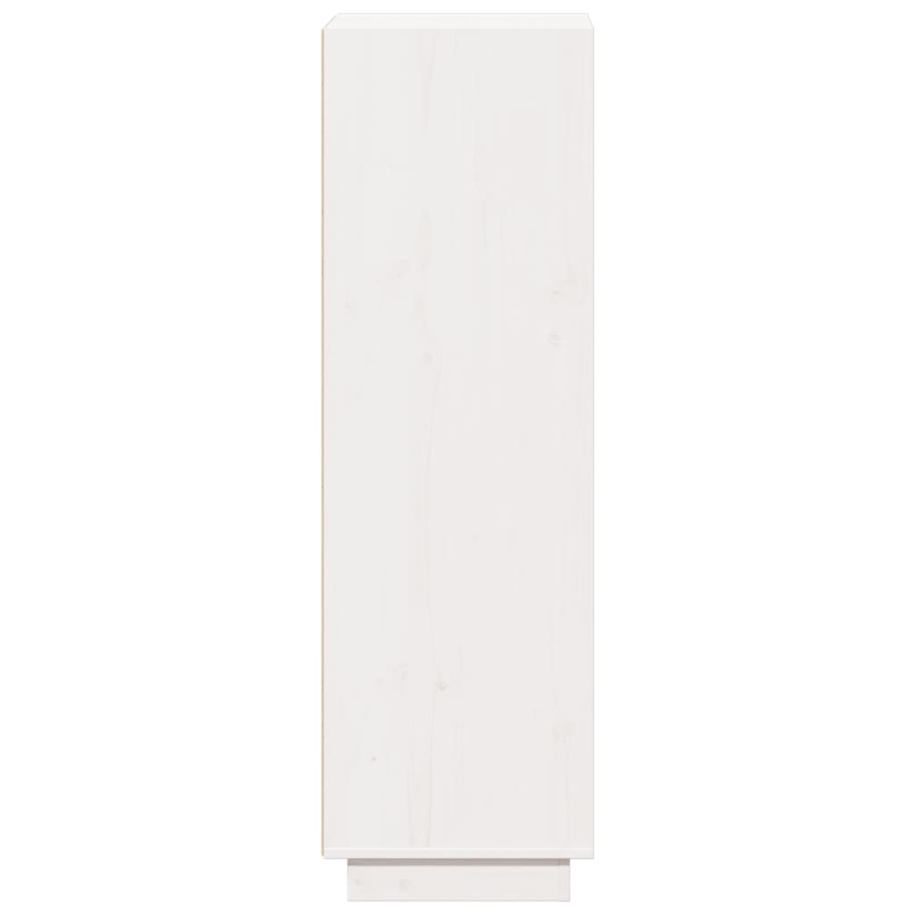 vidaXL Highboard Weiß 37x34x110 cm Massivholz Kiefer