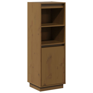 vidaXL Vaisselier brun miel 37x34x110 cm en pin massif