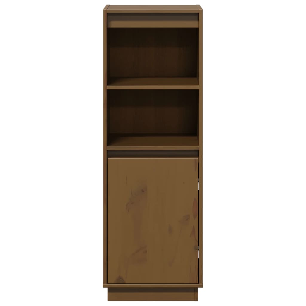 vidaXL Vaisselier brun miel 37x34x110 cm en pin massif