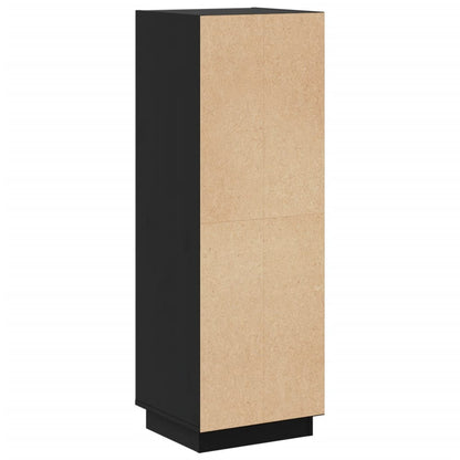 vidaXL Highboard noir 37x34x110 cm bois de pin massif