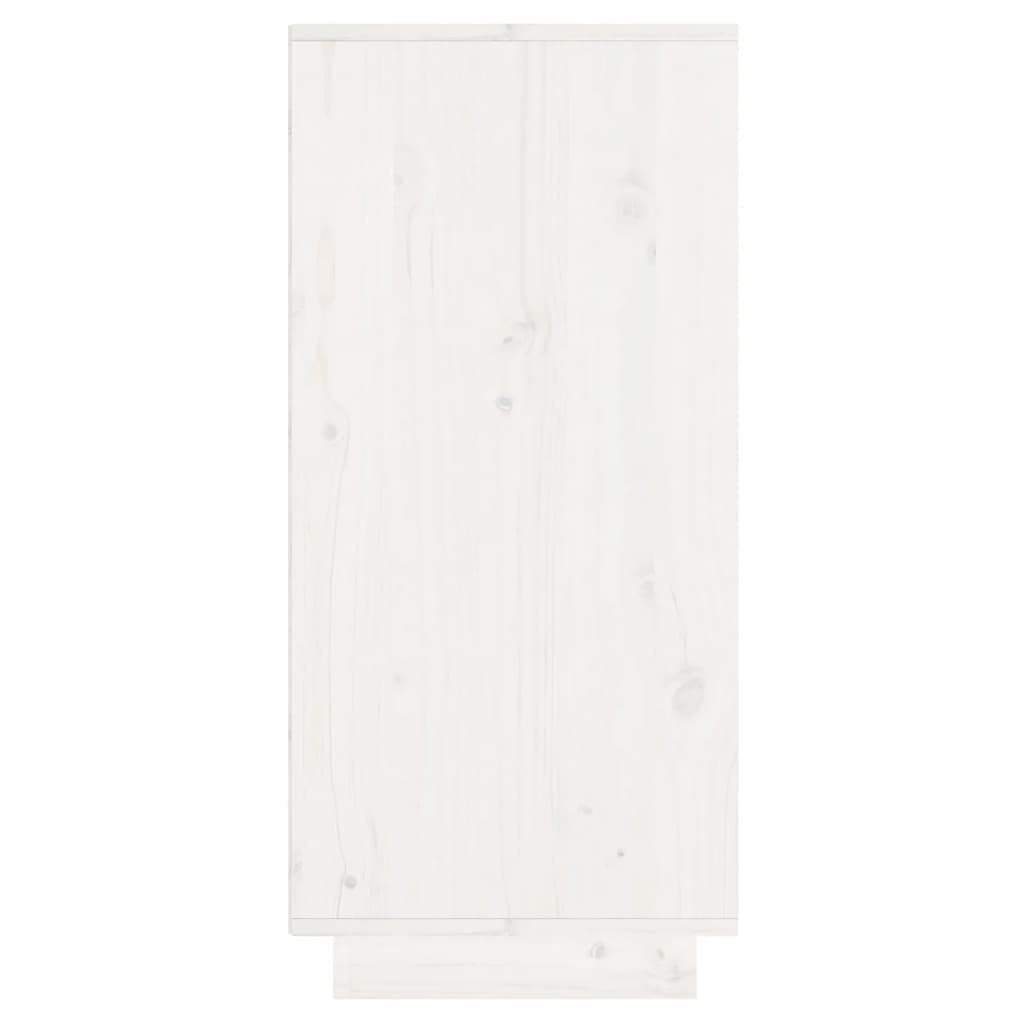 vidaXL Commode blanche 60x34x75 cm Bois de pin massif