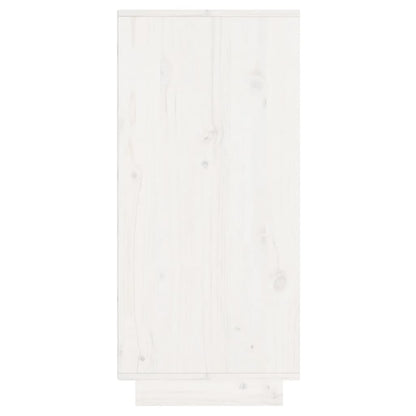 vidaXL Commode blanche 60x34x75 cm Bois de pin massif