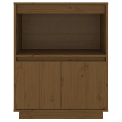 vidaXL Buffet brun miel 60x34x75 cm pin massif