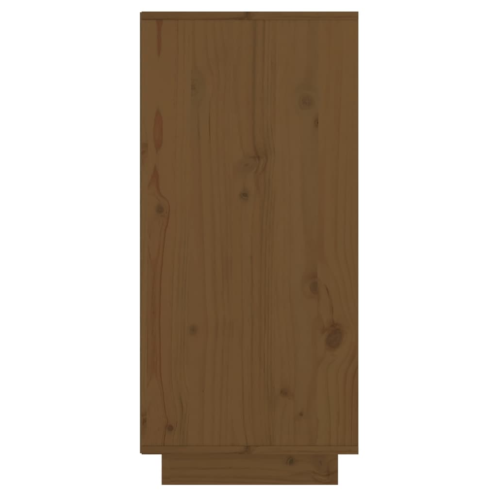 vidaXL Buffet brun miel 60x34x75 cm pin massif