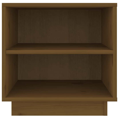 vidaXL Nachttische 2 Stk. Honigbraun 40x34x40 cm Massivholz Kiefer