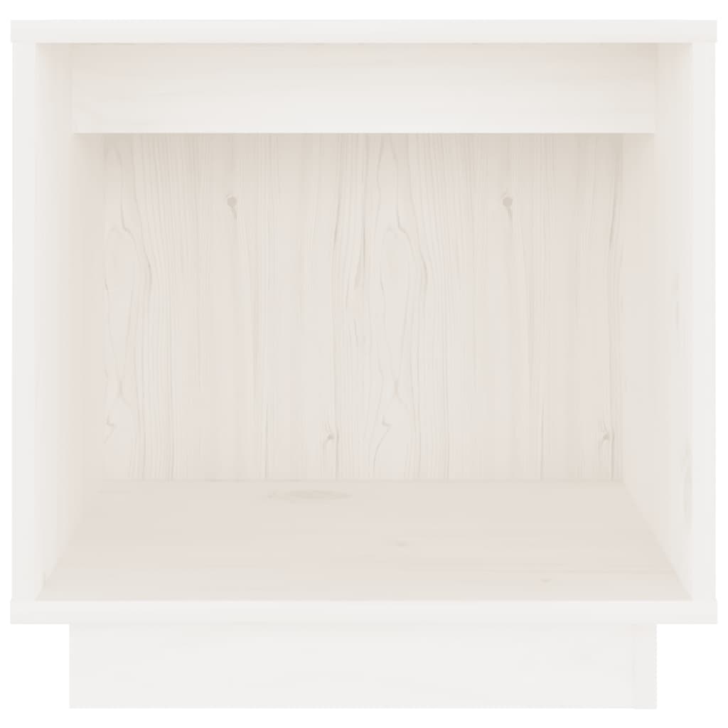 vidaXL Tables de chevet 2 pcs Blanc 40x30x40 cm Bois de pin massif