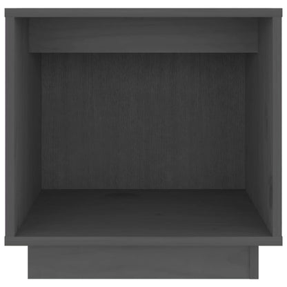 vidaXL Nachttisch Grau 40x30x40 cm Massivholz Kiefer