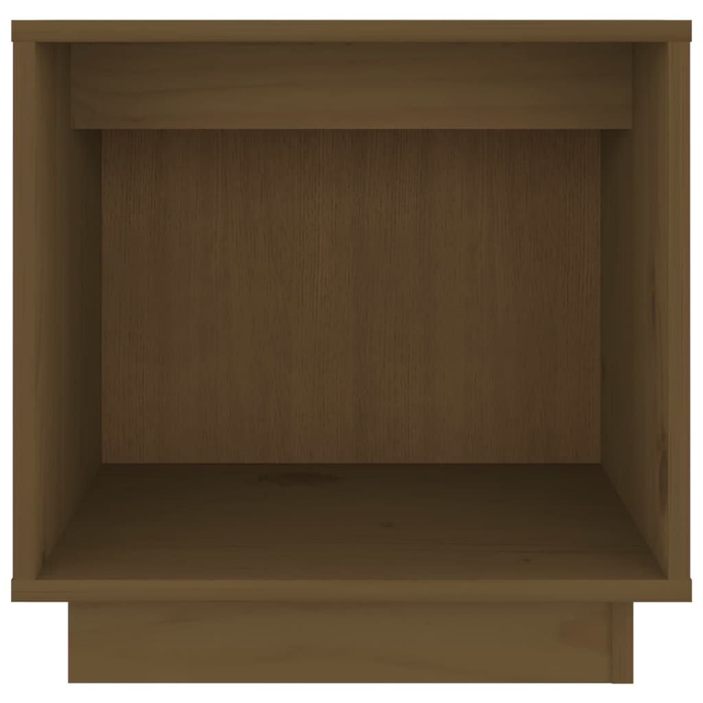 vidaXL Table de chevet marron miel 40x30x40 cm Pin massif