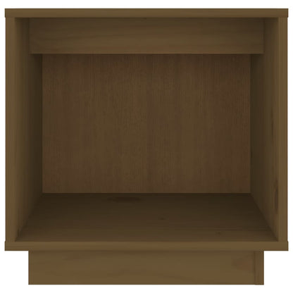 vidaXL Table de chevet marron miel 40x30x40 cm Pin massif